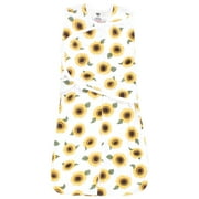 Hudson Baby Infant Girl Convertible Swaddle Sleep Sack, Sunflower, 0-3 Months